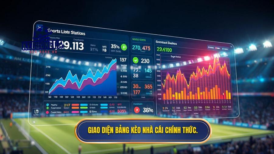 Giao diện bảng kèo nhà cái chính thức.